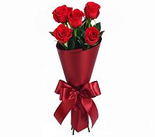 Букет 5 Красных роз Эдлесс Лав в Заозерном