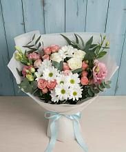 Букет цветов из:  Розы, Лизиантусы и Хризантемы #REPLACE_PRED# Заозерном