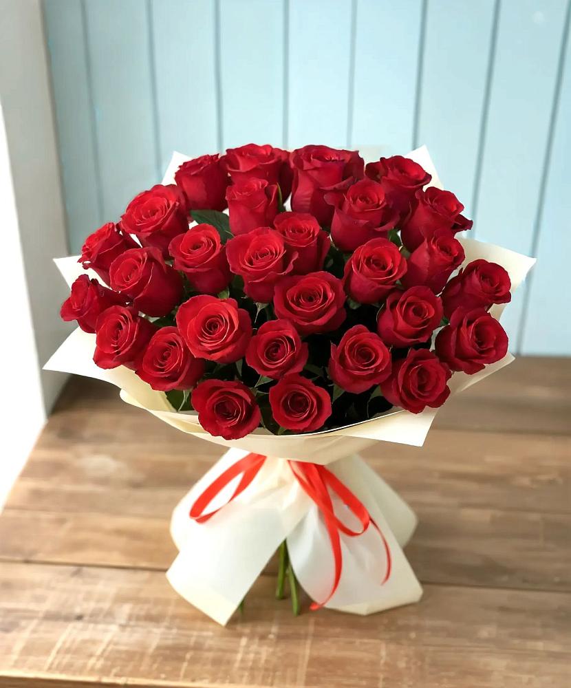 Букет 29 Красных роз в Заозерном
