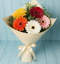 Букет цветов из:  Герберы в Заозерном