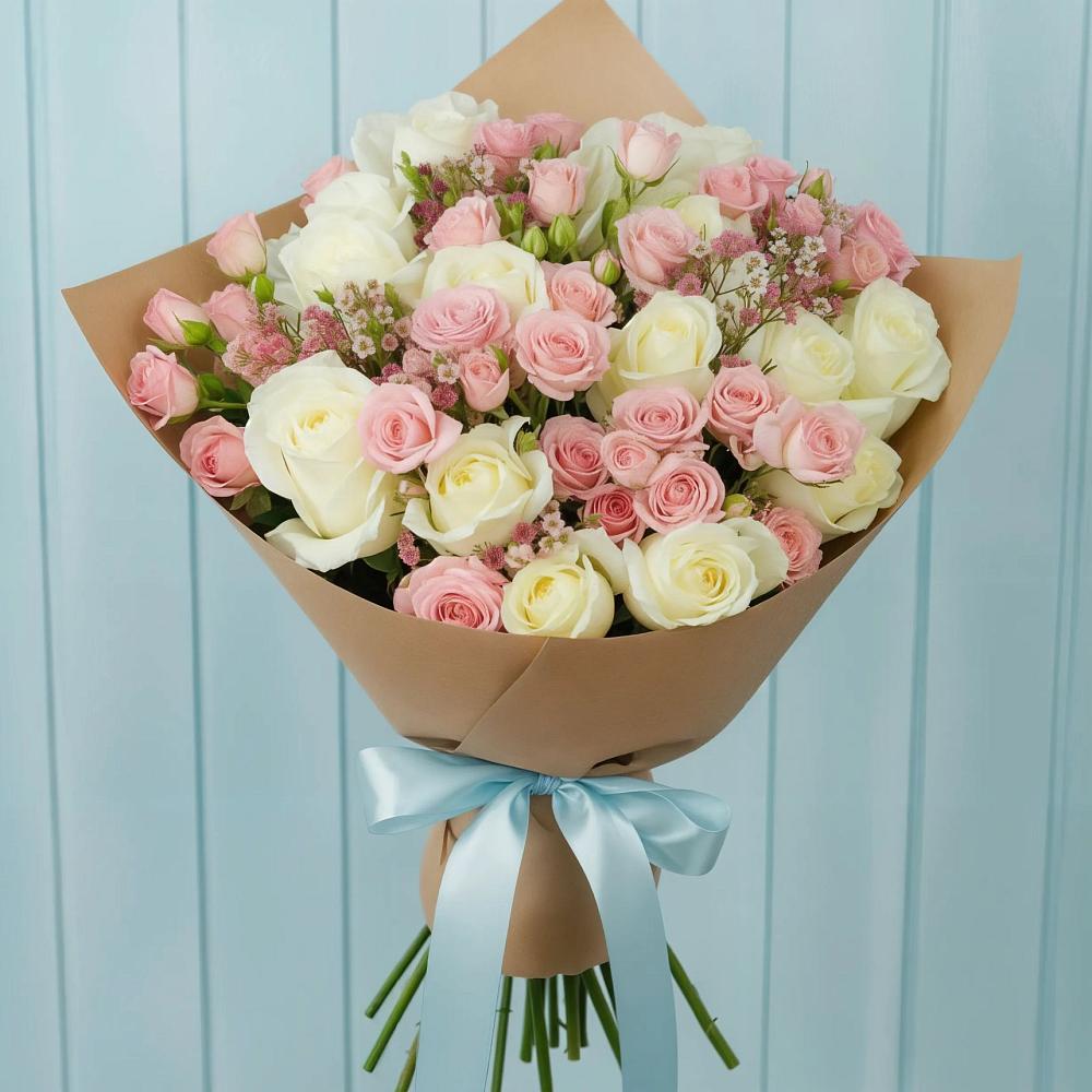 Букет цветов из: Розы в Заозерном