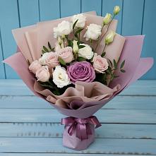 Букет цветов из:  Розы и Лизиантусы #REPLACE_PRED# Заозерном