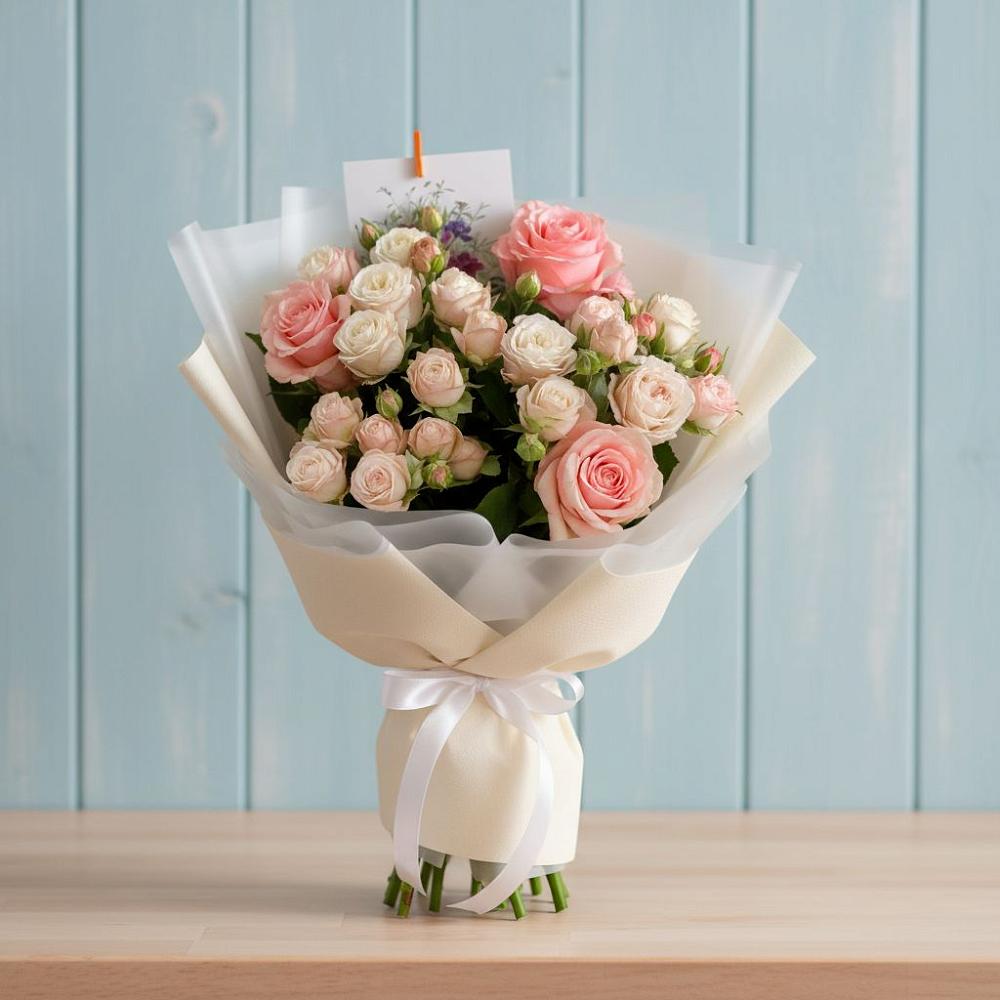 Букет цветов из: Розы в Заозерном