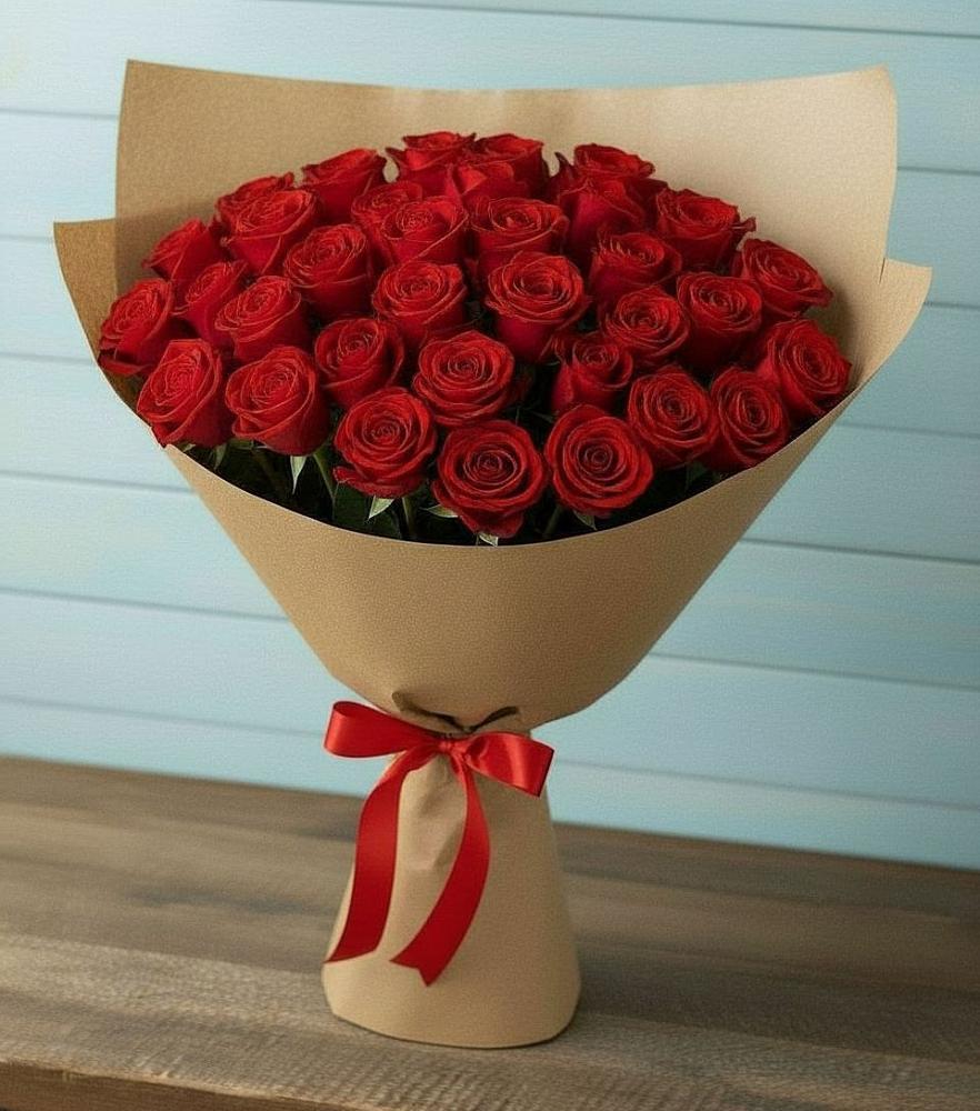 Букет Красные розы Милано в Заозерном