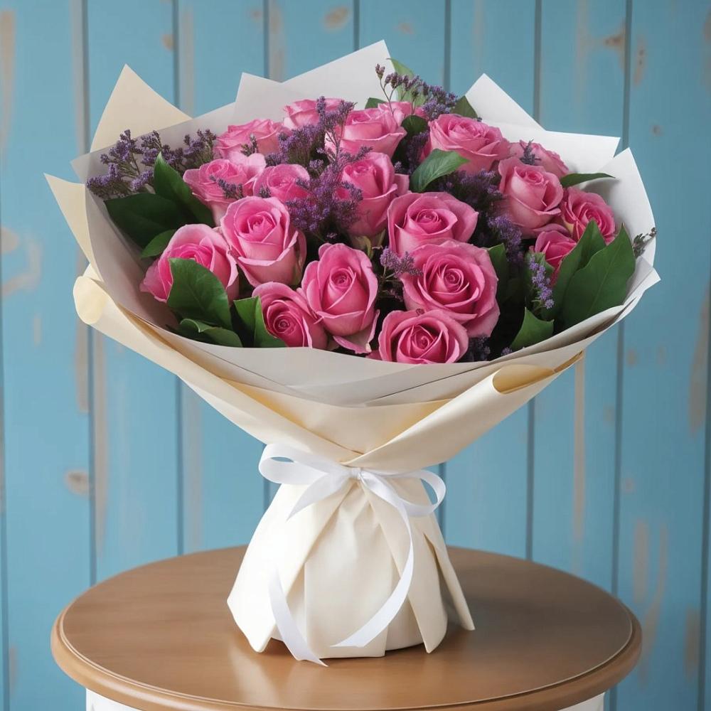 Букет цветов из: Розы в Заозерном