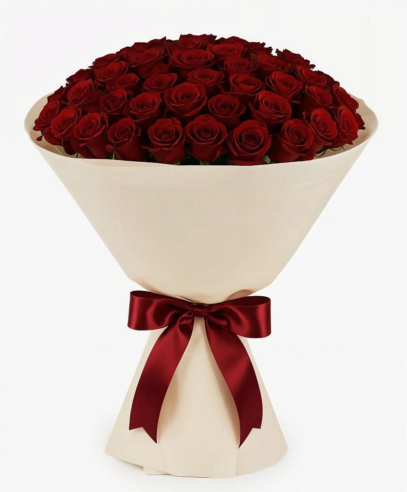 Букет 101 Бордовая роза Блэк Бакарра в Заозерном